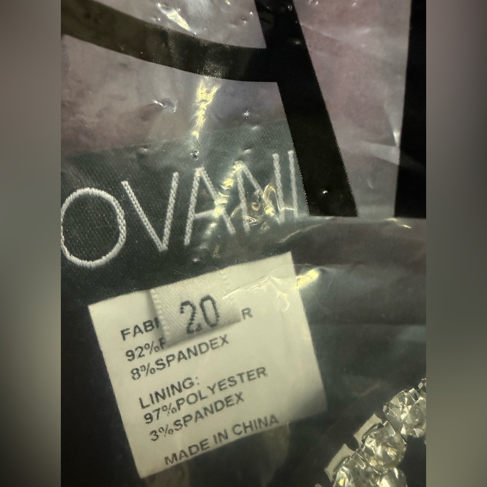 Jovani 23190 Plum Fitted Three Quarter Sleeve Evening Gown - Picture 5 of 6